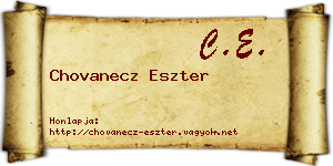Chovanecz Eszter névjegykártya